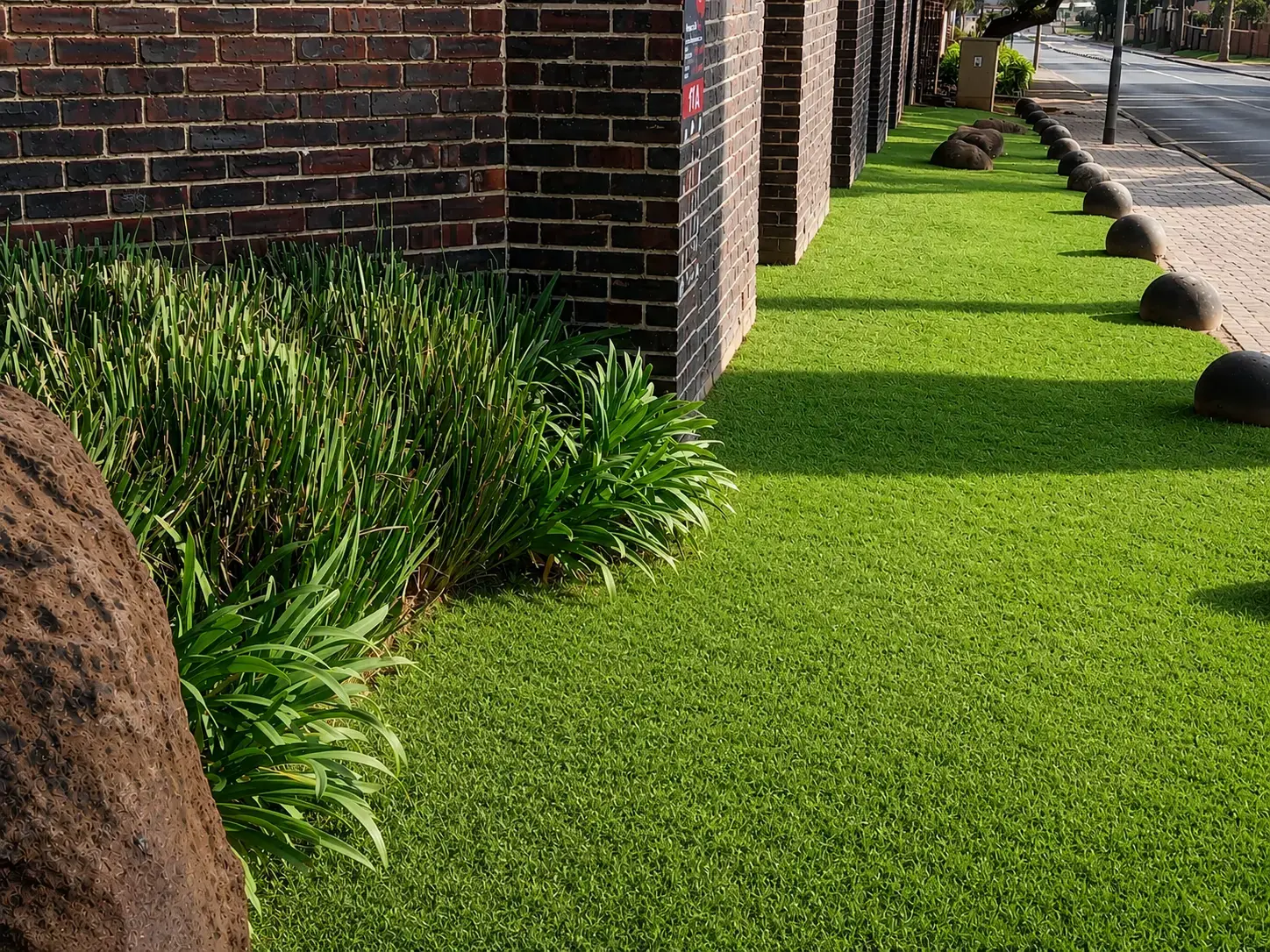 Freshly mowed lawn